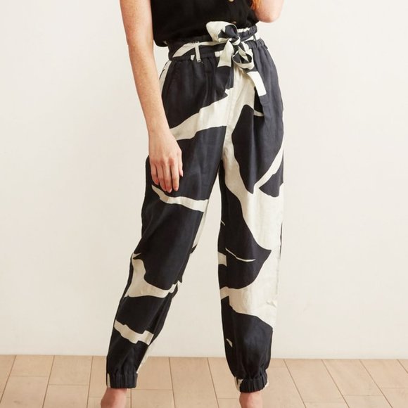 Anthropologie Botanica Linen Joggers